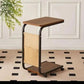 طاولة جانبية عصرية متحركة للكمبيوتر المحمول Table d’appoint roulante moderne pour ordinateur portable maison