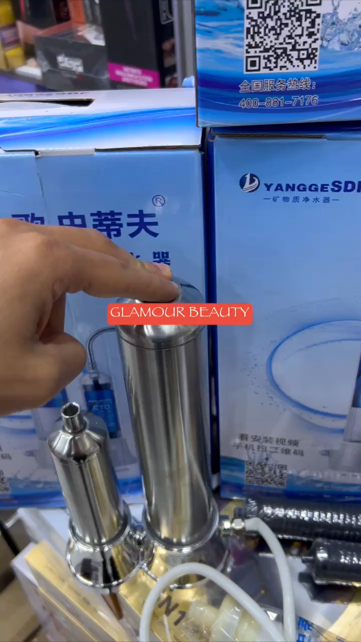 Machine de filtration d'eau en acier inoxydable جهاز تنقية المياه المصنوع من الفولاذ المقاوم للصدأ، فلتر مياه الصنبور، جهاز تنقية المياه المعدنية