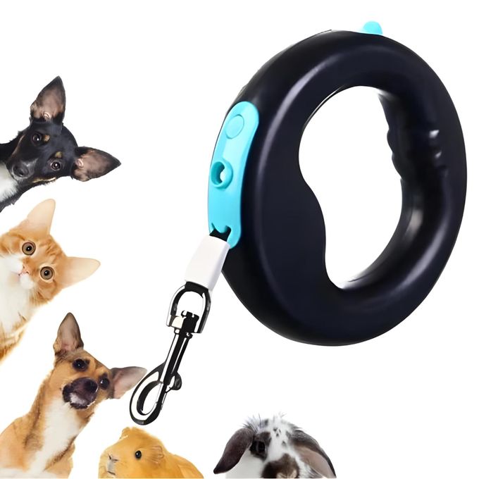 عجلة لسحب للكلاب مع LED بطول 3 أمتار Laisse-roulette ronde ergonomique rétractable pour chien