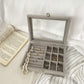 علبة صندوق تخزين المجوهرات المحمي المحمول Boîte rangement bijoux sécurisé portable