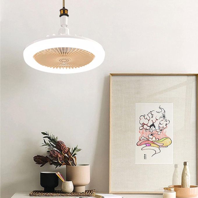 مصباح سقف LED مزود بمروحة تدفئة قابلة للتعديل وجهاز تحكم عن بعد Plafonnier LED avec ventilateur chauffant réglable et télécommande