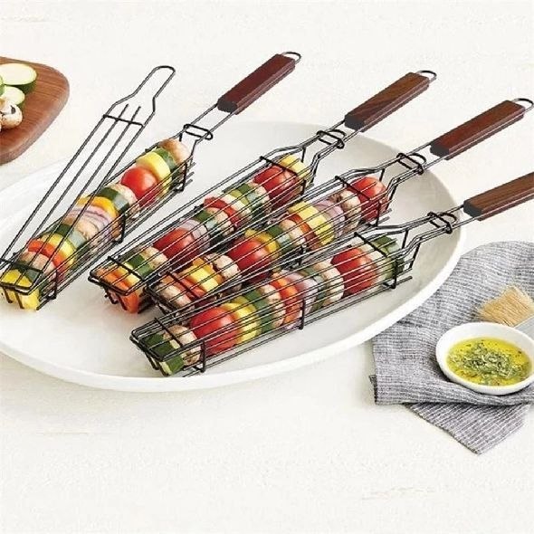 4 قطع شواية غير لاصقة للمطبخ Grille à barbecue antiadhésive pour cuisine