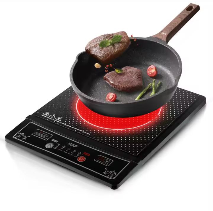 لوحة تسخين مشعة وتسخين بالأشعة تحت الحمراء SC-6605 Réchaud à Contrôle Tactile Chauffage Radiant Cuisinière Infrarouge Cuisinière À Induction