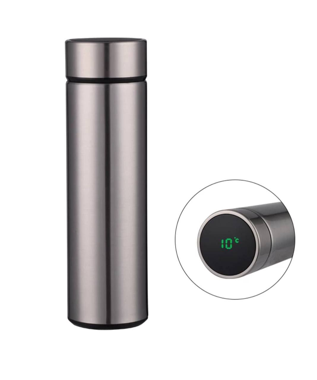 Thermos Bouteille Isotherme Intelligente en Acier Inoxydable de 500ml, Isolation Tactile