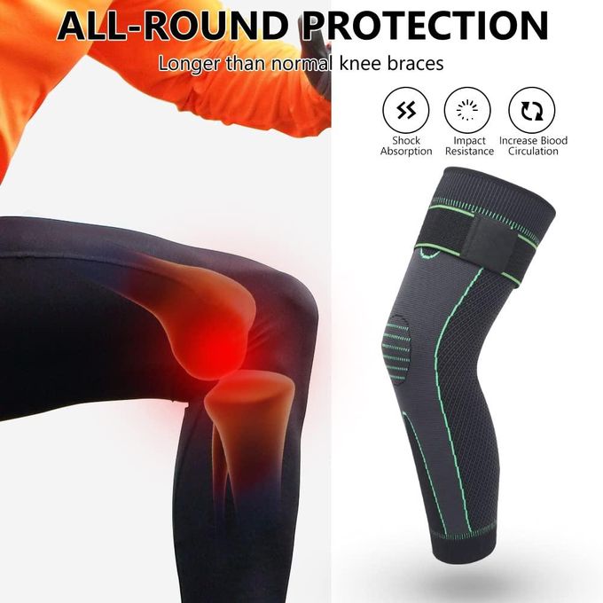 2Pcs Kit de 2 Genouillères de Compression Médicale أكمام الركبة الضاغطة الطبية للركبة والساق