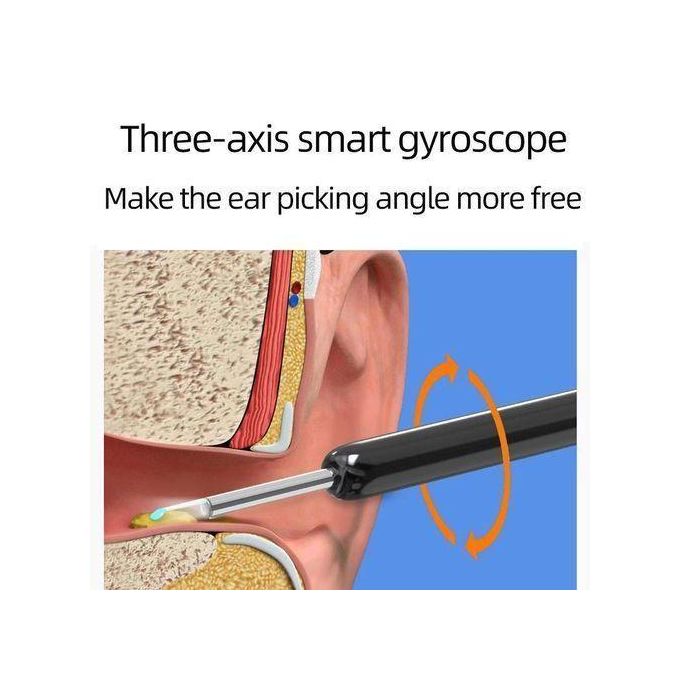 NE3 Wireless Visible Earpick منظف الأذن الذكي المزود بكاميرا عالية الدقة Cure-oreille intelligent sans fil avec caméra HD