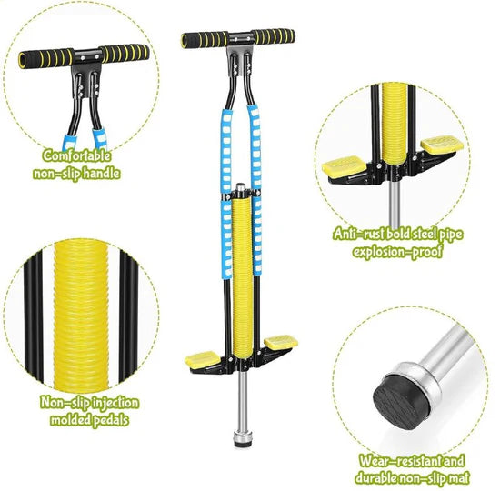 Trampoline Jouet enfant extérieur bâton sauteur لعبة بوجو عصا خارجية للأطفال عصا قفز عالية الأداء بتصميم ترامبولين