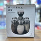 Spice Rack Set 7pcs مجموعة رفوف التوابل الدوارة porte-épices rotatif en verre et en métal