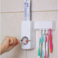 Toothpaste Dispenser موزع معجون الأسنان الأوتوماتيكي و5 حوامل لفرشاة الأسنان Distributeur de Dentifrice Automatique