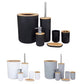 Ensemble Accessoires Salle de Bain 6 Pièces Moderne Distributeur de Savon, Brosse WC, Porte Savon et Gobelet طقم إكسسوارات حمام