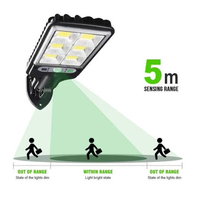 كشاف ضوئي يعمل بالطاقة الشمسية Projecteur Solaire LED 100W  Lampes Solaires avec Détecteur de Mouvement, Étanche pour Cour, Jardin, Garage