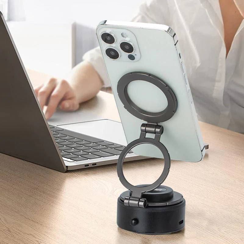 حامل هاتف مغناطيسي بزاوية 360 درجة Support Téléphone Magnétique 360° à Ventouse Fixation Ultra-Solide