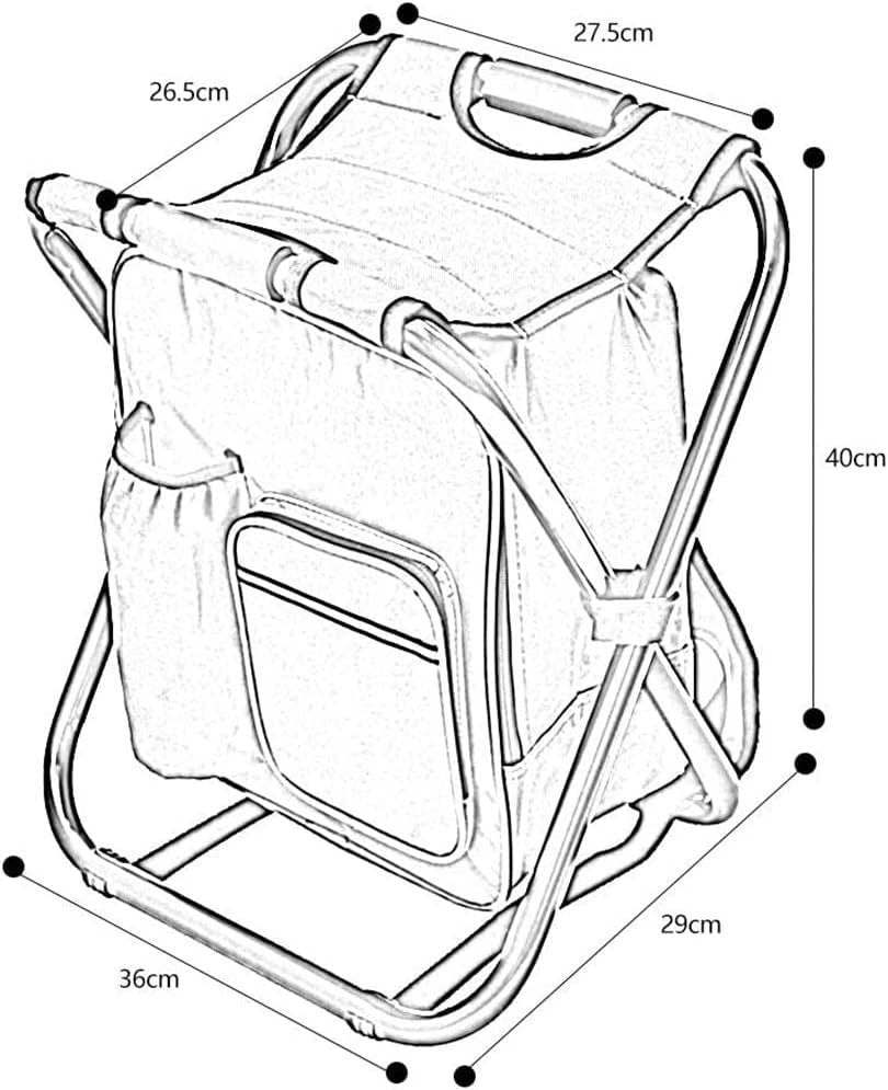 كرسي ثلج محمول مع مقعد تبريد مقعد قابل للطي Chaise Portable