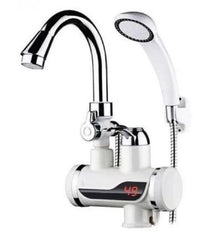 جهاز تسخين المياه مع حنفية ومرش الحمام للماء البارد والساخن