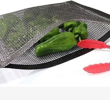 Sac Barbecue en Maille Anti-Adhésif حقيبة شواء شبكية غير لاصقة -مقاومة للحرارة، قابلة لإعادة الاستخدام وسهلة التنظيف