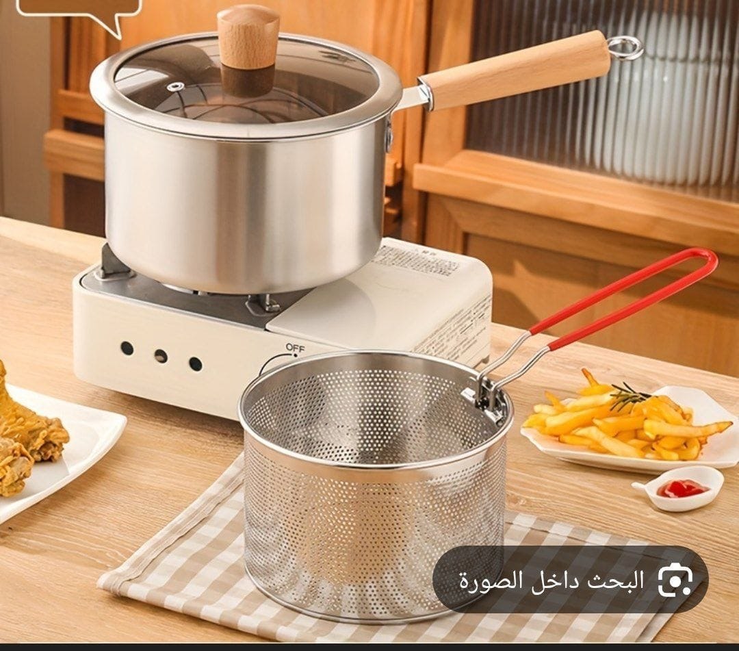 Mini friteuse en acier inoxydable مقلاة صغيرة من الفولاذ المقاوم للصدأ