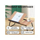 طاولة كمبيوتر محمول قابلة للطي مع وظائف متعددة Table de lit Support réglable et pliable, en MDF et métal
