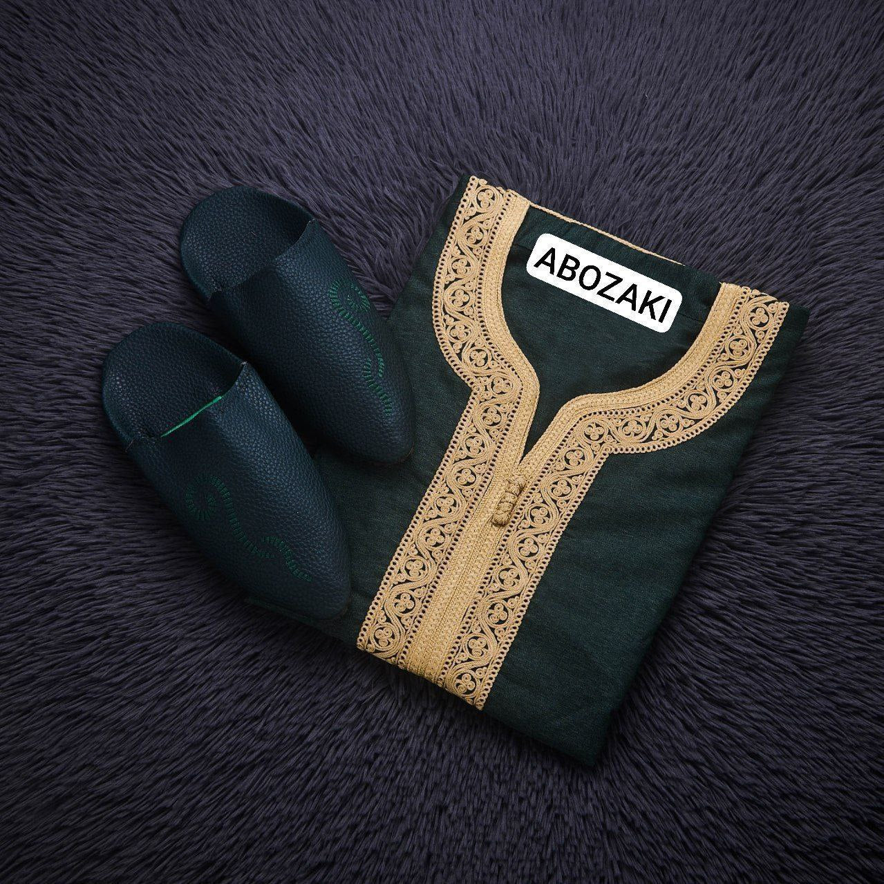 كندورة مطروزة بلغة فاسية