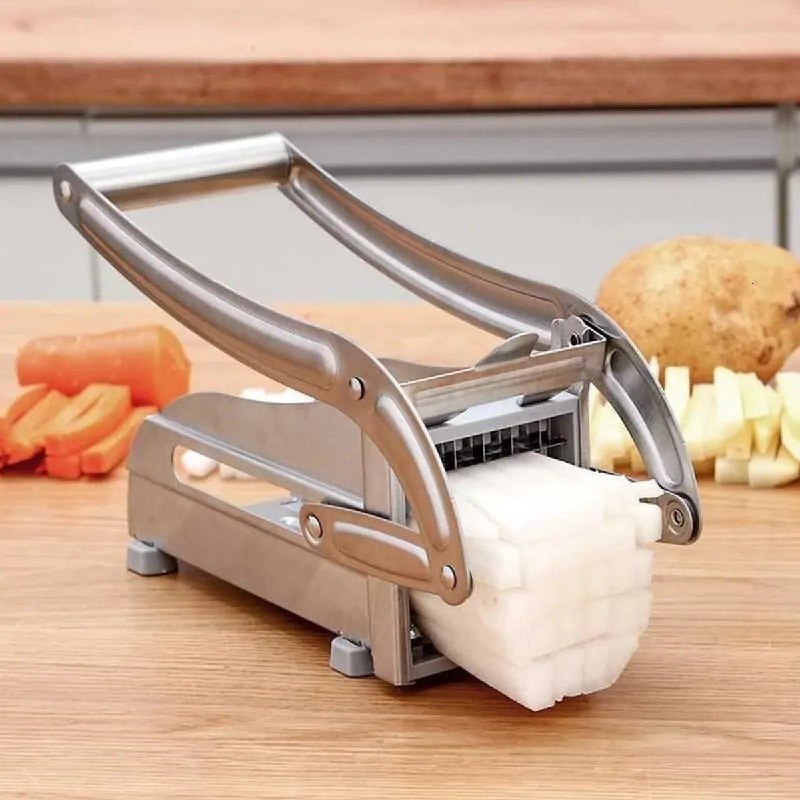 قطاعة بطاطس يدوية من الفولاذ المقاوم للصدأ Coupe-frites manuel en acier inoxydable