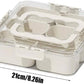 Plateau de service divisé en grilles avec couvercle Air-Tight