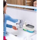 موزع صابون 3 في 1 مع حامل إسفنج مدمج Distributeur de savon 3-en-1 avec porte-éponge intégré