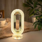 مصباح طاولة كريستالي يعمل باللمس، مزود بمنفذ USB Lampe de Table Cristal Tactile USB 3 Couleurs Éclairage Ambiance