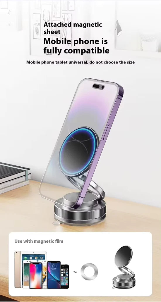 حامل هاتف مغناطيسي بزاوية 360 درجة للسيارة والمكتب Support Téléphone Magnétique 360° pour Voiture et Bureau