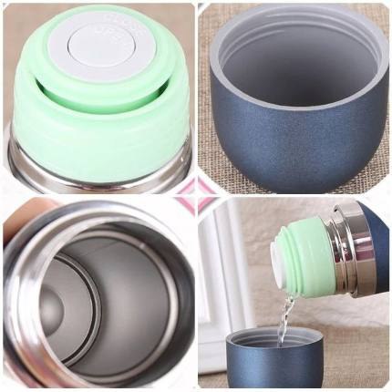 Thermos chaud et froid 500ml Bouteille à emporter pour emporter de l'eau ou du sport, contenant isolé sous vide ترمس ساخن وبارد سعة