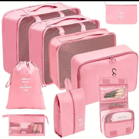 مجموعة حقيبة السفر تخزين الأمتعة Ensemble de sacs de rangement