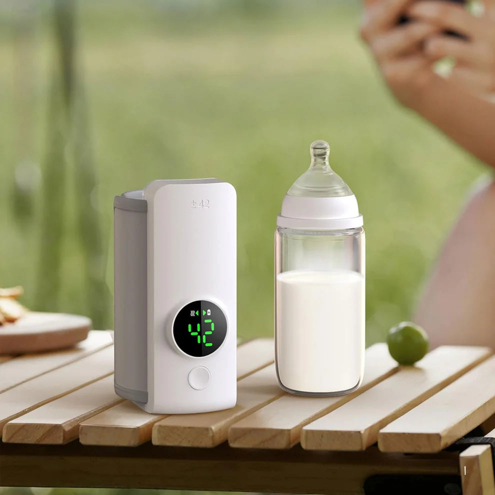 Chauffe-biberon portable, 6000 mAh, alimenté par batterie جهاز تدفئة زجاجات الأطفال المحمول، بسعة 6000 مللي أمبير، يعمل بالبطارية