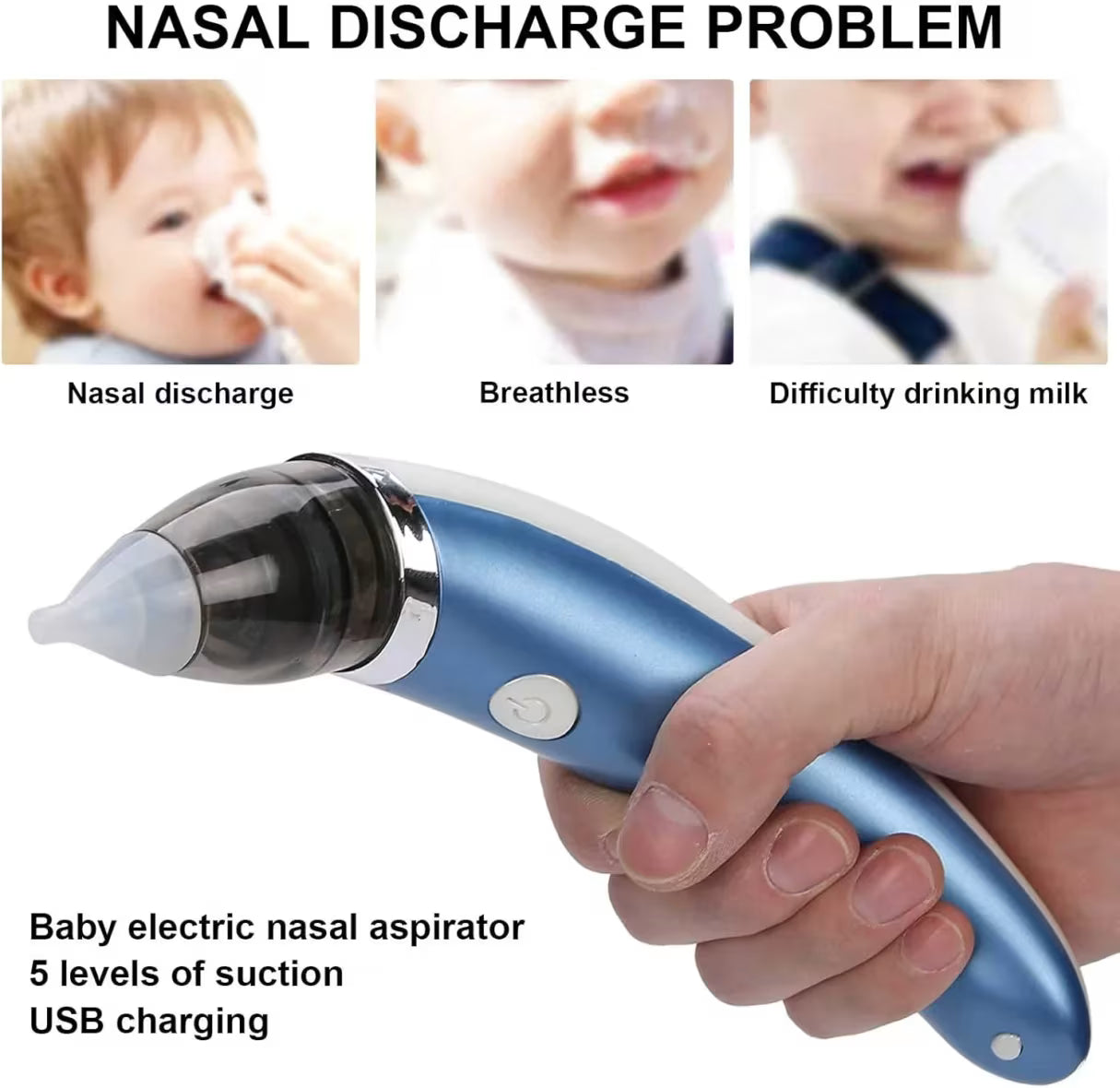 Aspirateur nasal électrique pour bébé شفاط الأنف الكهربائي للأطفال