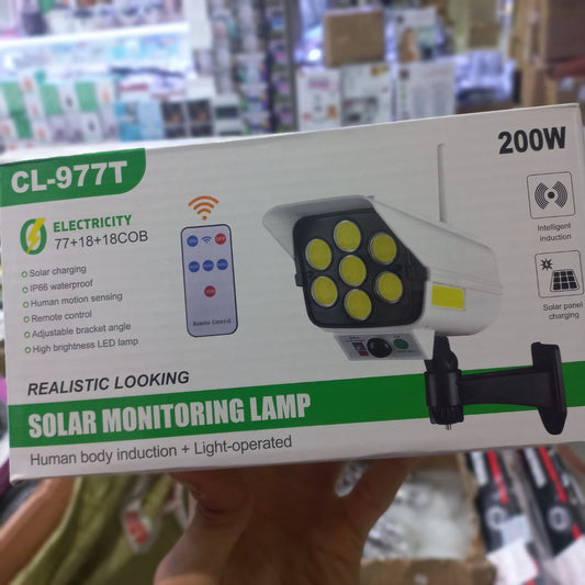 Caméra distance lampe solaire مصباح على شكل كاميرا شمسية مع جهاز تحكم عن بعد