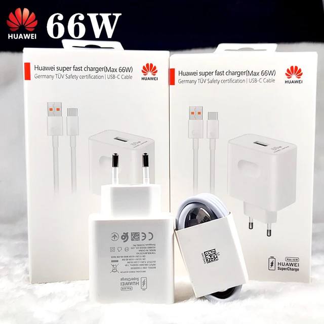 Chargeur 66W 6A pour mobile HUAWEI