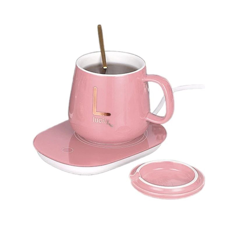 Mini chauffe-tasse portable USB, tasse à café à 3 vitesses, sous-verre chauffant, plaque chauffante thermostatique intelligente, coussin chauffant pour lait, thé et eau