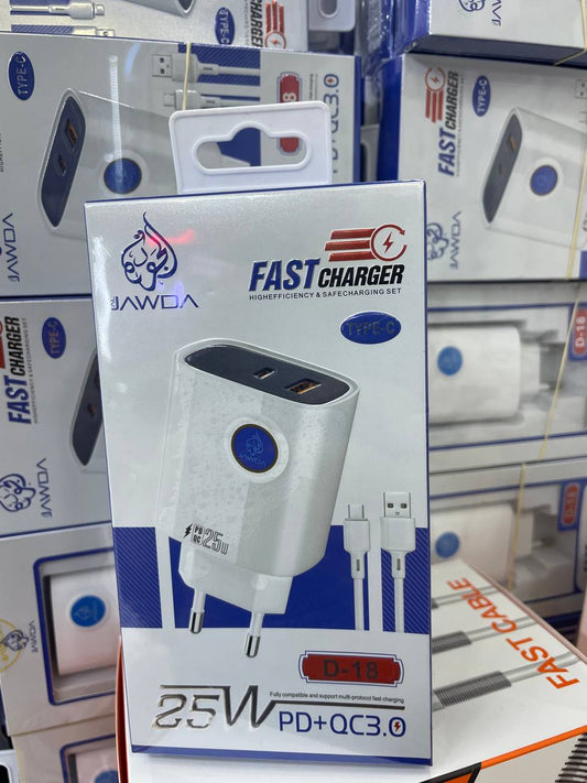 Fast Charger JAWDA 25W PD+QC3