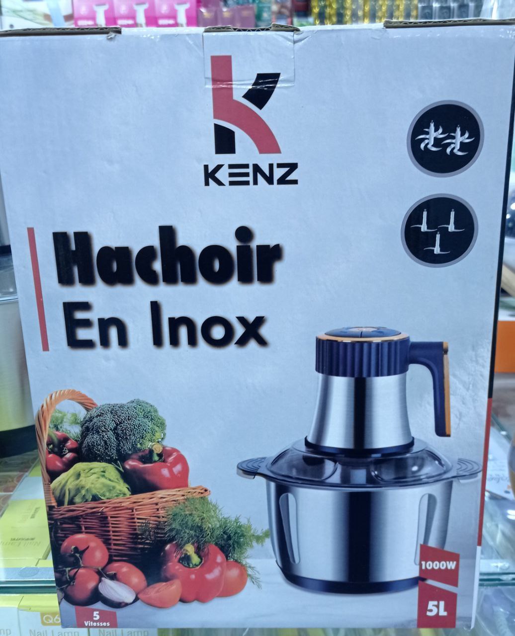 هشوار 5لتر   5 شفرات  1000 واط  انوكس Hachoir inox à 5vitesses 1000W 5L