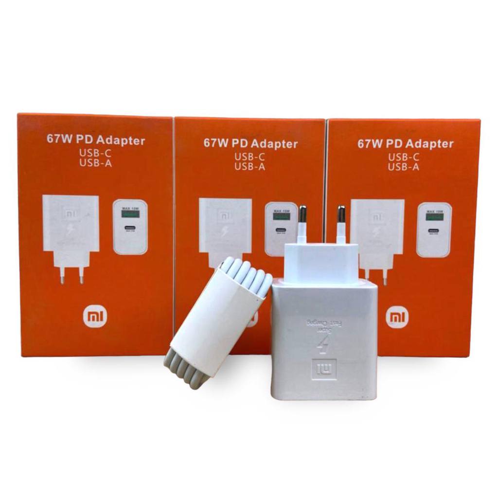 Chargeur 67W PD Adapter USB-C USB-A