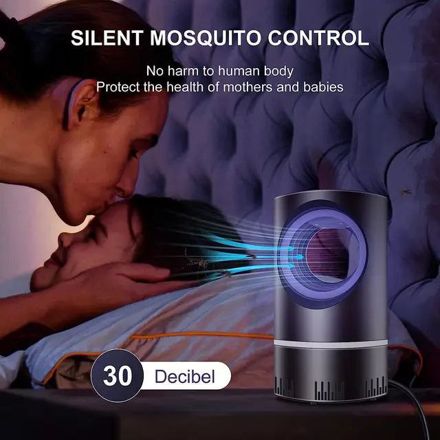 Lampe anti-moustiques électronique, silencieux, pour la maison et la chambre à coucher قاتل البعوض والحشرات الطائرة