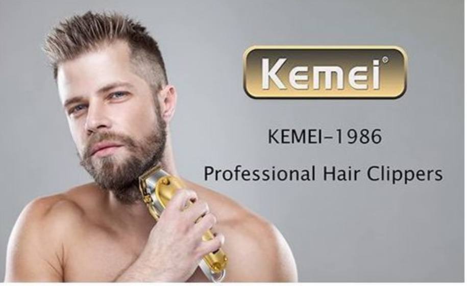 Kemei 1986 tondeuse cheveux professionnelle pour coiffeur et barbier rasoir électrique sans fil avec écran Lcd et port USB pour hommes tondeuse barbe rasoir electrique homme coiffure tagliacapelli