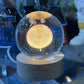 Veilleuse LED USB boule de cristal galAct, lampe de table, 3D, planète, lune, chambre, décoration d'intérieur pour enfants, fête d'enfants, cadeaux d'anniversaire