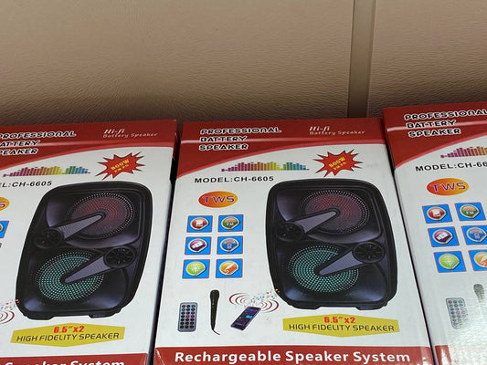 Haut parleur TWS Model CH-6605 Rechargeable Speaker System مكبر الصوت